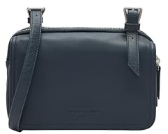 LIEBESKIND Berlin Damen-Umhängetasche „Mareike“ I Crossbody Bag aus Leder mit verstellbaren Schulterriemen I Schultertasche, großzügige Fächer mit Reißverschluss I Shoulder Bag