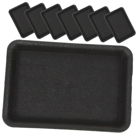 UPKOCH 8 Pièces Soucoupes Rectangulaires pour Pots de Fleurs Plastique Tray Réutilisable pour Plantes pour Bonsai Jardinage
