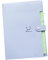 Hemobllo Dossier Accordéon Plastique avec Ensemble de Pochettes Rose Bleu Bleu pour Documents et Lettres Organisateur Pratique pour Bureau École et Voyage