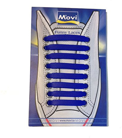 LACCI DA SCARPE IN SILICONE ELASTICI PER TUTTE LE SCARPE - SILICON LACES (Blu)