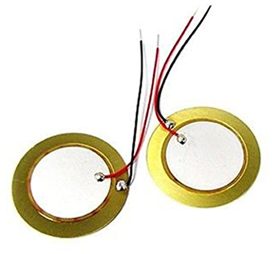 100 35 mm Piezo-Elemente Summer Sounder Sensor Trigger Drum Disc