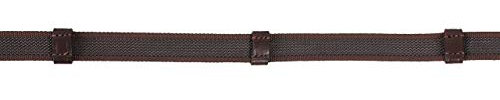 QHP Zügel Anti-Rutsch-Zügel Gurtzügel Reitzügel Pferdezügel schwarz oder braun ARBO-INOX® (Full, Braun)