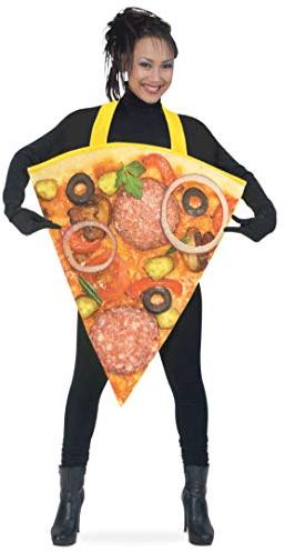 KarnevalsTeufel Erwachsenenkostüm Pizza 1-teilig Schürze in Form eines Pizzastücks mit üppigem Belag Scherzartikel Party Einheitsgröße für Erwachsene