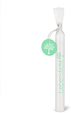 CRISTALICA Wünschelichter Lebenslicht Geschenk Kerze mit Text Spruch