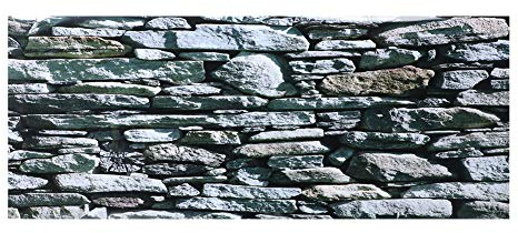 Aquarium Hintergrund Poster Aquarium Hintergrund Aufkleber Aufkleber Stonewalling Muster PVC Aufkleber Aquarium Landschaft Tapete(61 * 30cm)