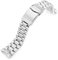 20mm Schaftfräser 316L Edelstahl Uhrenarmband für Seiko SKX013, gebürstete V-Schließe