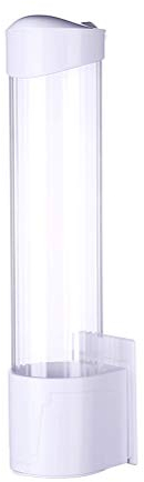 Leikance - Soporte para vasos de papel desechable, antipolvo, dispensador automático de vasos de agua