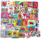QIROG Keith Haring Street Graffiti Personalisiertes Notebook Koffer Gitarre Skateboard Aufkleber Wasserdicht