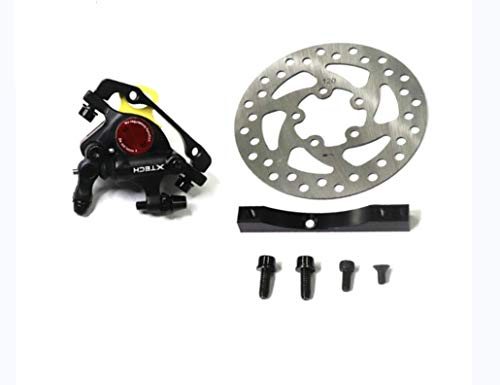 SCOOTISFACTION XTECH Bremssattel mit Einsteller, 120 mm Scheibe und Schrauben für Hinterradbremsrad M365/1S/ESSENTIAL/PRO/PRO2 Elektroroller
