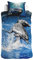 ESPiCO Sleep and Dream Bettwäsche Delfin Wasser Blau Meer Ozean Meeressäuger Baumwolle, Größe:135 cm x 200 cm