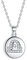 J.Endéar Sternzeichen Waage Kette Silber 925 Halskette Runde Scheibe AAA Zirkonia Anhänger für Damen Mädchen 40 + 5cm verstellbar