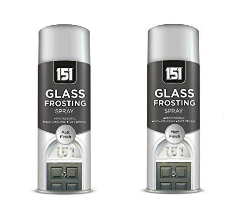 SDMAX Window Glass Frosting Spray Paint Privacy Decorative Bath Window, Glass Frosted Spray, Window Door Security (Pack of 2)