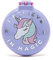 Legami - Bürste mit Spiegel, Motiv I Believe In Magic, öffnet und schließt mit einem Klick, bequem und praktisch zum Mitnehmen, Unicorn