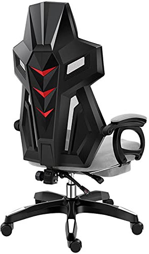 Gaming Chair Büro Schreibtisch Computerstühle Ergonomischer Liegestuhl Drehbarer Rocker Stuhl mit hoher Rückenlehne, Kopfstütze und Lordosenstütze