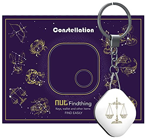 Nutale Key Finder Constellation - 1Pack Bluetooth Tracker Item Locator with Key Chain for Gifts Keys Pet Wallets or Backpacks and Tablets (Libra)