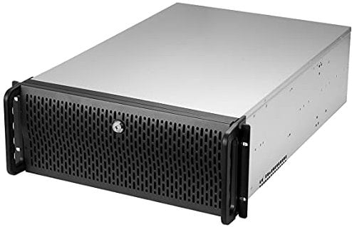 Rosewill 4U RSV-R4000U Rackmount Server Chassis | 8 3.5 HDD Bays, 3 5.25 | Includes 2 Front 120mm Fans and 2 Rear 80mm Fans | USB 3.0, USB 2.0 | Front Panel Lock and Key