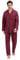 Amaxer Combinaison Flannel Pyjama Homme Hiver Warm 100% Coton Vêtements de Nuit Chemise Long avec Poches Bas avec Cordon de Serrage,Carreaux Rouges et Bleus L