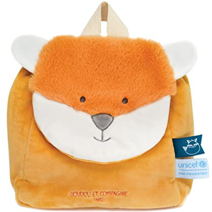 Sac à dos enfant Peluche Renard Doudou et Compagnie Unicef