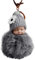 Anhänger Baby Ketten Taschen PomPom Schlüssel Cute Puppe Schlüssel Charme schlafende Schlüsselanhänger Je Schlüsselanhänger (Grey, One Size)