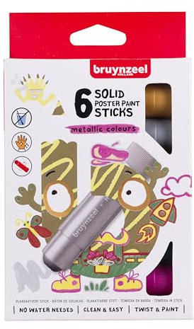 Bruynzeel Poster Paint Sticks 6-teiliges Set Metallic
