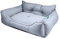 UNITED COLORS OF BENETTON. Pets - Hundebett, Ergonomisches Bett für Große Hunde, Aus Polyester, Waschmasschinegeeignet, Grau, Größe XL, 90x70x28 cm