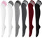 DRESHOW 6 Paar Damen und Mädchen Kniestrümpfe Overknee Lange Strümpfe Streifen Oberschenkel Hohe Socken Sport Socken Leggings Strümpfe