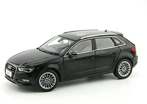 RCESSD Modelle sammeln 1:18 für Audi A3 Metallreplik Auto Druckguss fertige Modellauto Display Dekoration Modell aus Druckguss (Farbe : Schwarz)