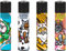 Clipper Feuerzeug 4er Set: (Wannabe Mascots)