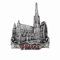 Wien Österreich St. Stephens Kathedrale Kühlschrankmagnet 3D Reise Souvenir Kühlschrank Dekoration Magnetaufkleber Handbemalt Basteln