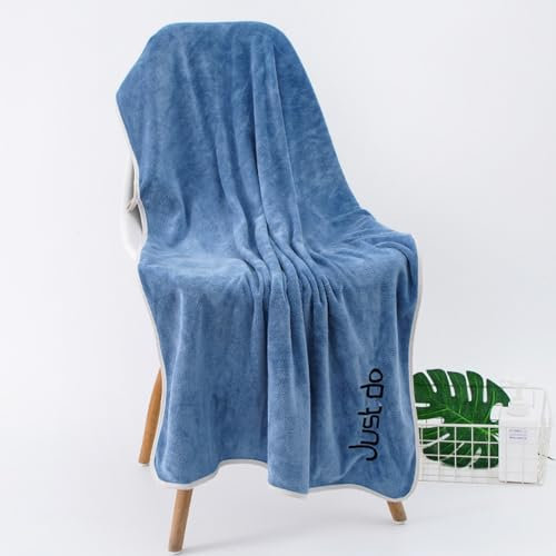 Lkw Ogechi Serviette de Bain Grands Draps de Bain 70x140cm, Résistants à Décoloration Serviettes de Salle de Bain, Super Doux Serviette de Bain Séchage Rapide, 100% Polaire Corail