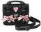 Sac à bandoulière japonais Lolita pour femme avec nœud mignon et dessin animé Cosplay Sac à main en cuir PU Kawaii Sac à bandoulière, noir/rose