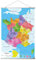 Carte De France 2017 - Poster (Karte von Frankreich 2017) (Größe: 61cm x 91,5cm) (Poster & Posterleisten)