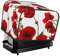 Toaster Cover, 4 Slice Toasters Dust Cover Bread Maker Cover Toaster Oven Cover, Red Poppy Flowers