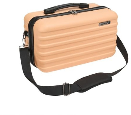 Cabin Max Hard Shell Cabin Case with Shoulder Strap fits Ryanair Under Seat Included Hand Luggage Allowance (Peach)