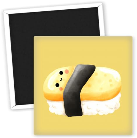 Kawaii Sushi Kühlschrankmagnet - Lustige Kühlschrankmagnete für Food Liebhaber - Bunte Deko für die Küche - Kreative Geschenke - Niedliche Kühlschrank Accessoires - Sushi Deko