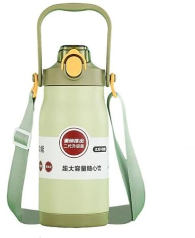 Kznifmk Thermal Water Bottle Keep Cold and Hot Water Bottle Bottles for Water Tea Coffee Vacuum Flasks Stainless Steel Green