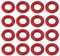 VGOL 100pcs Joints Toriques Silicone VMQ Pièces Rechange Joints d'étanchéité Diamètre Extérieur 7,24mm Diamètre Intérieur 3,68mm Largeur 1,78mm Adaptés à l'étanchéité Hydraulique Rouge