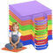 Cojines de piso para el aula, asientos flexibles impermeables de 12 piezas de 12 pulgadas con manija, asiento de piso rectangular de 6 colores, cojines de piso para niños, guardería, preescolar