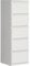 Forte Chelsea 42 - Cómoda Estrecha con 5 cajones, Color Blanco, 41,8 x 128 x 42,2 cm