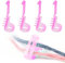 4 Stück Strickfingerhut Fadenführer, Häkelringe Finger Verstellbar, Garnführung Fingerhalter Strick, Crochet Yarn Guide Ring für Häkelstrick Bastel Zubehör (Rosa)