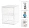 Dasellfa Vitrine Schaukasten Box Acryl Vitrine, Sammlervitrine mit Tür, Für Minifiguren, Figuren Vitrine Kleine, Action Figuren Spielzeug, Modellautos, Sammelfiguren (45*33*33)