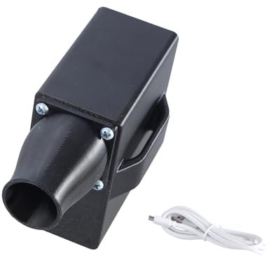 XANHOY BBQ Blower Fan with USB Plug Builtin 1800mah Battery Variable Speed Controller BBQ Fan for Outdoor Barbecues