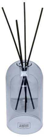 Schöner Wohnen Kollektion Raumduft Mod. Soft Cotton, 130 ml doppelwandiges Diffuser-Glas Blau - Hellblau