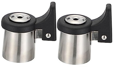 GALPADA 2pcs Stainless Steel Kettle Flute Hob Kettle Whistling Alarm for Camping Gas Hob