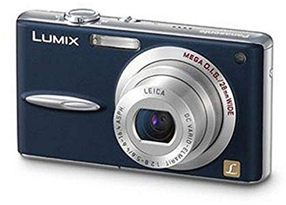 Panasonic DMC-FX30 Digital Camera 7.2 Megapixel with 3.6x optical Zoom 6.4 cm 2.5-Inch Display Image Stabiliser Blue (Renewed)