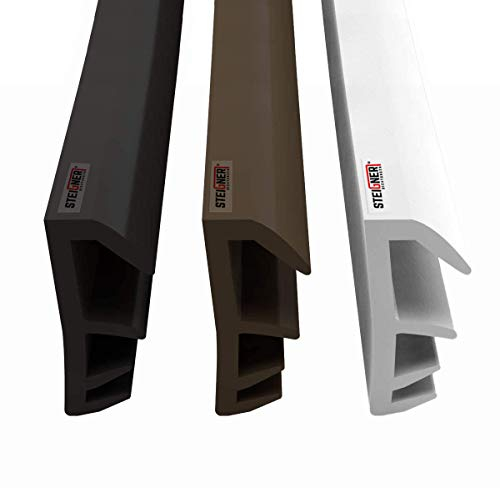STEIGNER Flügelfalzdichtung Fensterdichtung Nutbreite 5mm aus TPE, 20m, Braun, SFD14