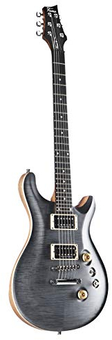 Fame Forum IV Modern Serie E-Gitarre, elektrische Gitarre mit Humbucker Tonabnehmer, Electric Guitar mit schwarzer Riegelahorndecke, Forum Double Cut