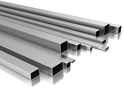 Aluminium Vierkantrohr/Rechteckrohr Quadratrohr Alurohr Rohr Profil Aluminium 50 x 20 x 2 mm x 2.000+-4 mm