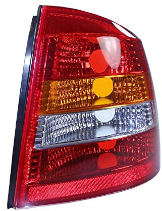 BESTPRICE 1x Heckleuchte rechts gelb/rot ohne Lampenträger Kompatibel mit OPEL ASTRA G CC (T98)