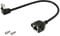 SinLoon RJ45 Ethernet Adapter Cable 90 Angle Right Male to Famale Flush Mount Ethernet Switch Adapter Cable (30cm M/F, Black)